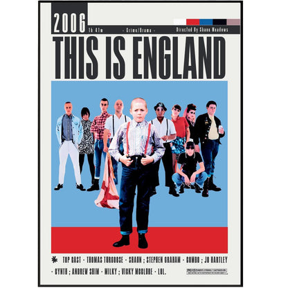 This Is England (2006) Movie Poster - 98 Types StudioModern Minimal Movies