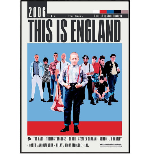 This Is England (2006) Movie Poster - 98 Types StudioModern Minimal Movies