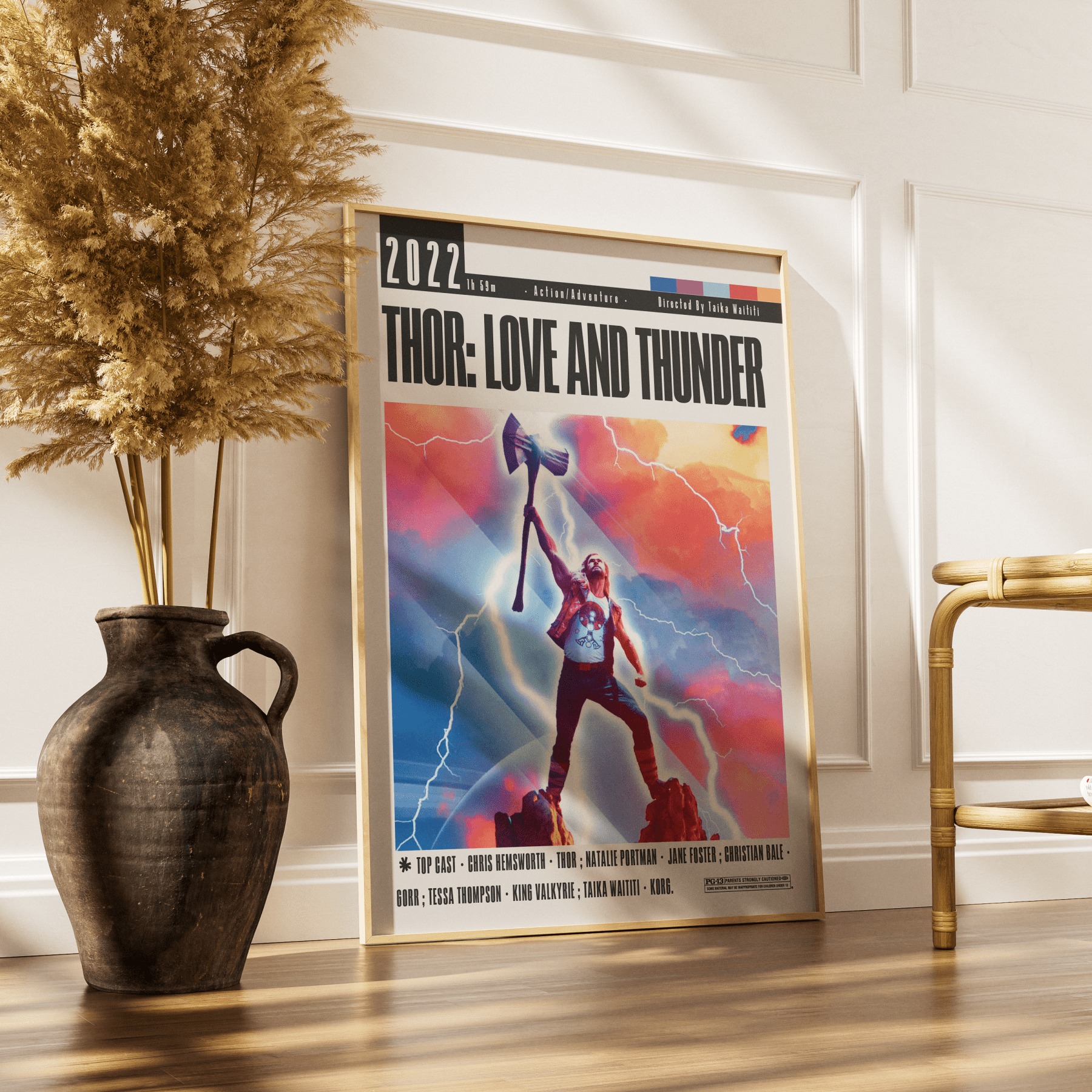 Thor: Love and Thunder (2022) Movie Poster - 98 Types StudioModern Minimal Movies