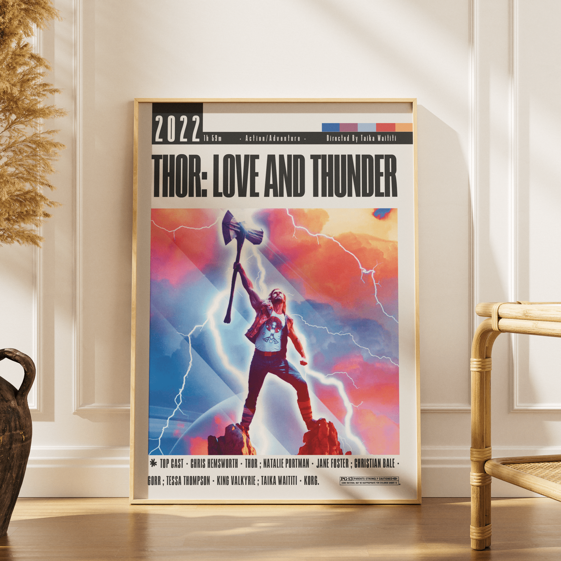 Thor: Love and Thunder (2022) Movie Poster - 98 Types StudioModern Minimal Movies