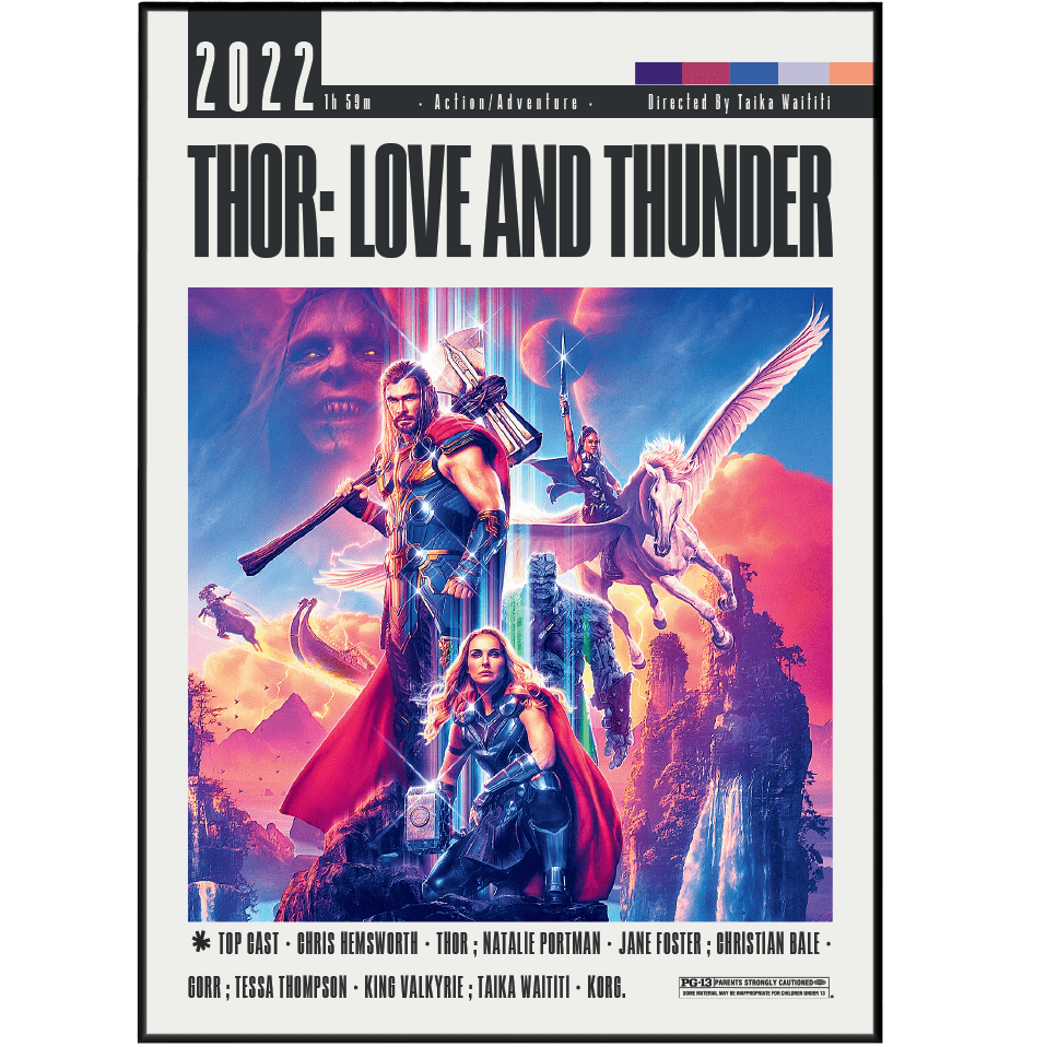 Thor: Love and Thunder (2022) Movie Posters - 98 Types StudioModern Minimal Movies