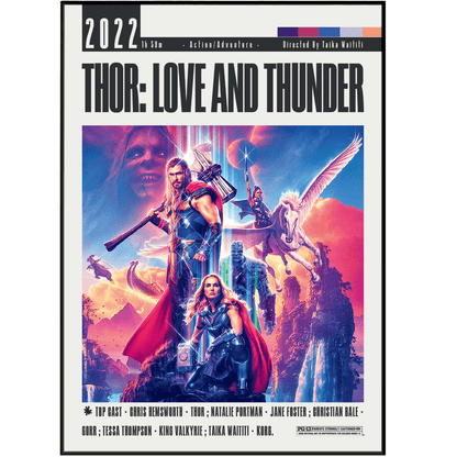Thor: Love and Thunder (2022) Movie Posters - 98 Types StudioModern Minimal Movies