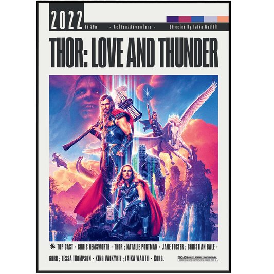 Thor: Love and Thunder (2022) Movie Posters - 98 Types StudioModern Minimal Movies