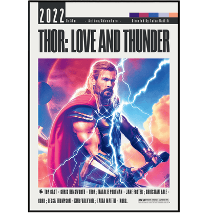 Thor: Love and Thunder (2022) Movies Poster - 98 Types StudioModern Minimal Movies