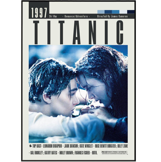 Titanic 1997 Movie Poster - 98 Types StudioModern Minimal Movies