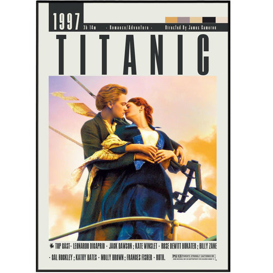 Titanic (1997) Movie Posters - 98 Types StudioModern Minimal Movies