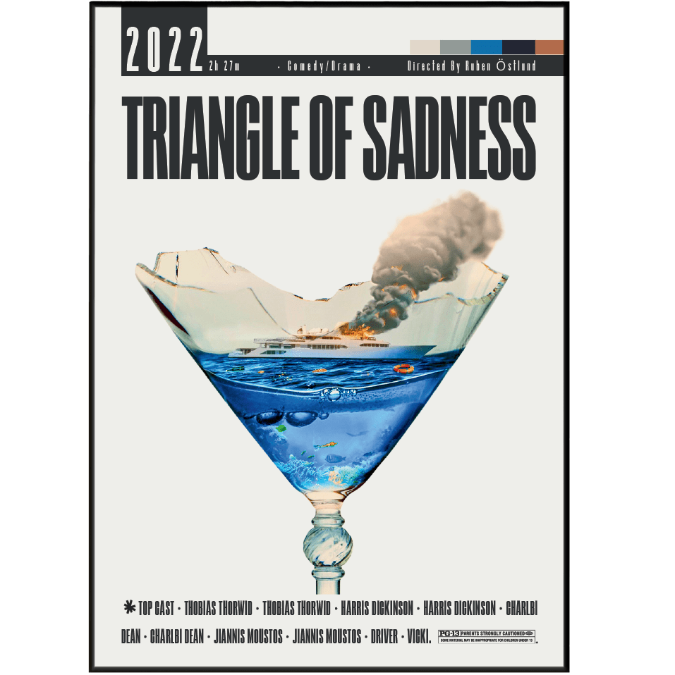 Triangle of Sadness (2022) Movie Posters - 98 Types StudioModern Minimal Movies