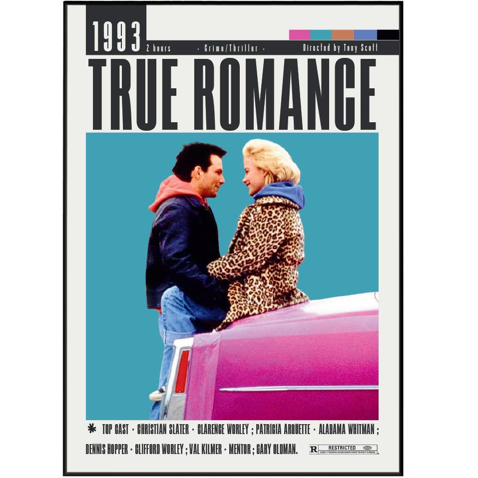 True Romance (1993) Movie Posters - 98 Types StudioModern Minimal Movies