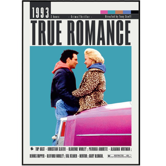 True Romance (1993) Movie Posters - 98 Types StudioModern Minimal Movies