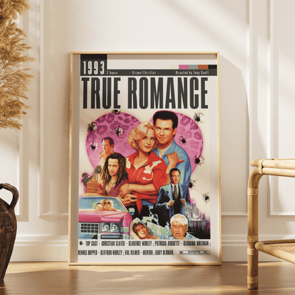True Romance Movie Poster - 98 Types StudioModern Minimal Movies