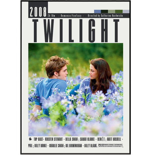 Twilight (2008) Movie Poster - 98 Types StudioModern Minimal Movies