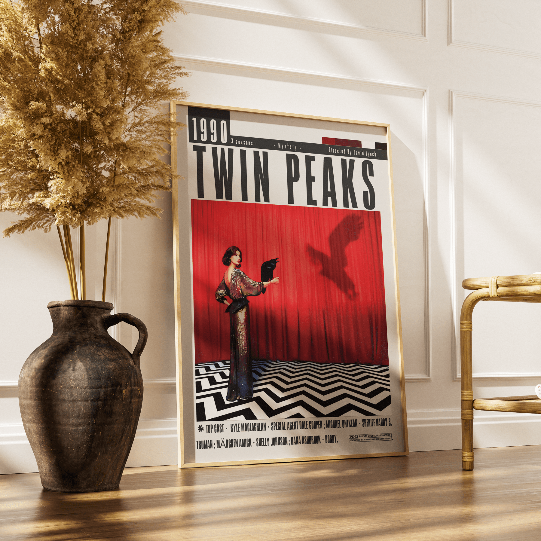 Twin Peaks (1990) TV Serie Poster - 98 Types StudioModern Minimal Movies