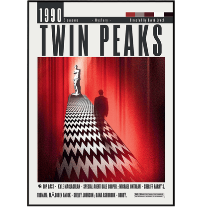 Twin Peaks 1990 TV Serie Poster - 98 Types StudioModern Minimal Movies