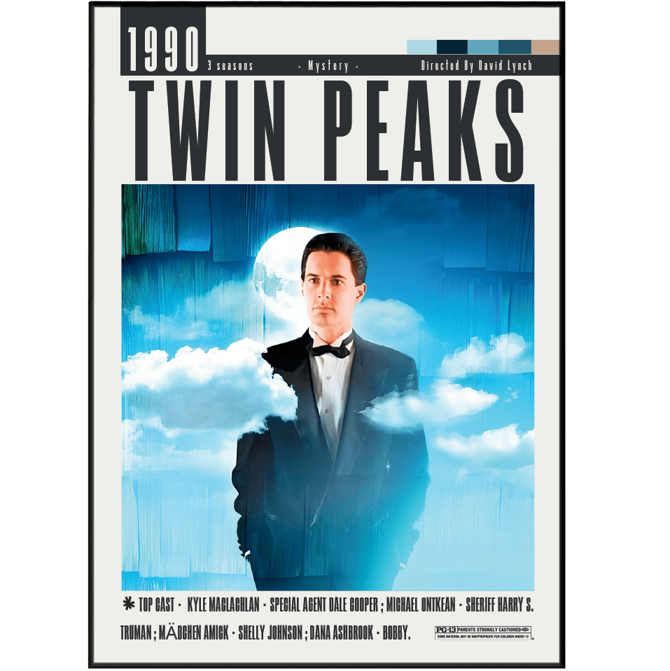 Twin Peaks (1990) TV Series Posters - 98 Types StudioModern Minimal Movies
