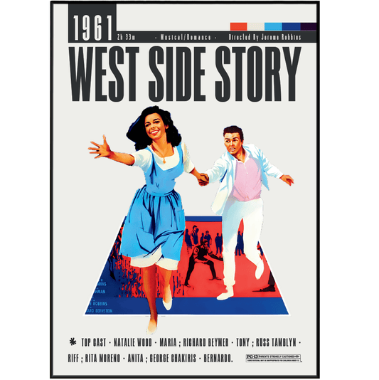 West Side Story (1961) Movies Poster - 98 Types StudioModern Minimal Movies