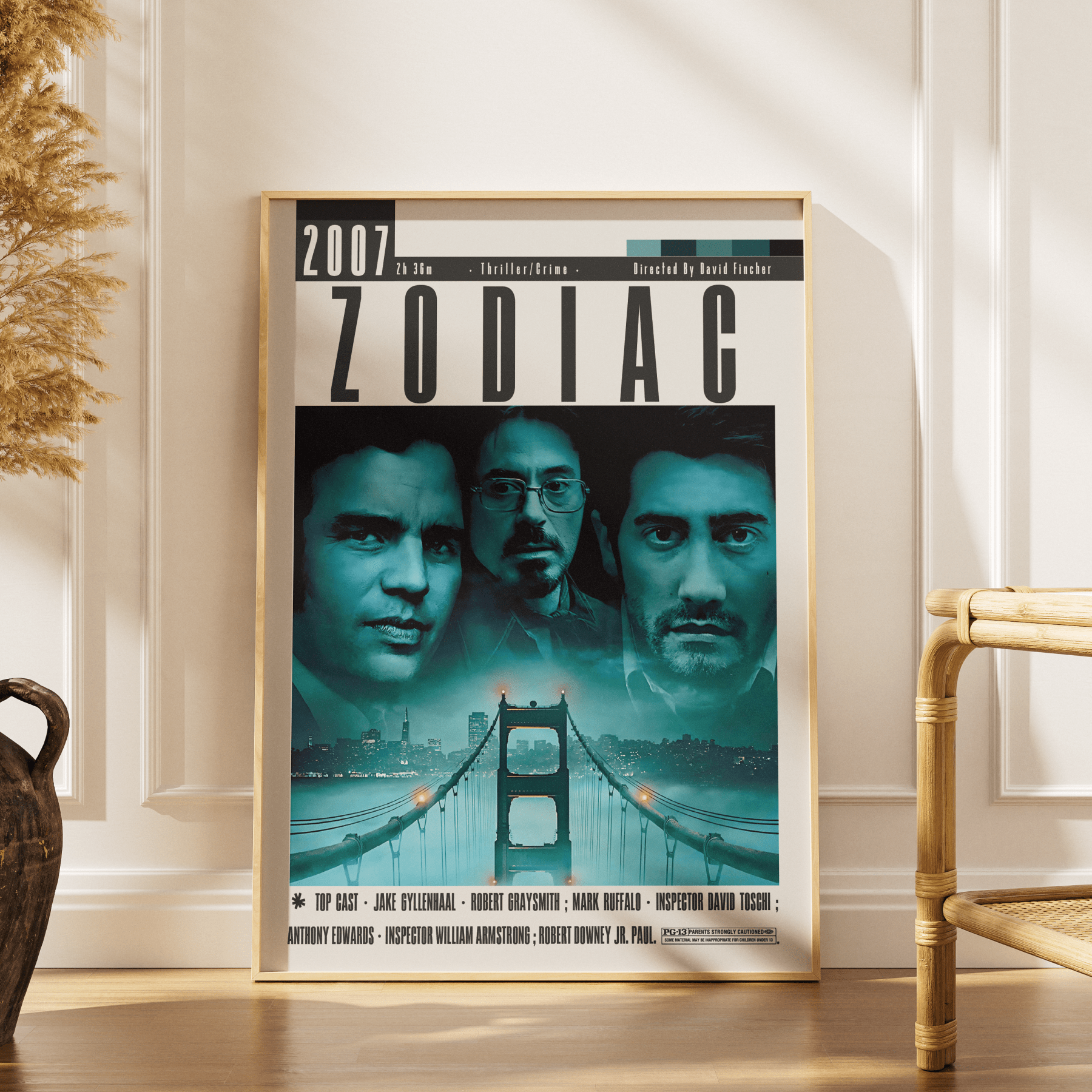 Zodiac (2007) Movie Poster - 98 Types StudioModern Minimal Movies