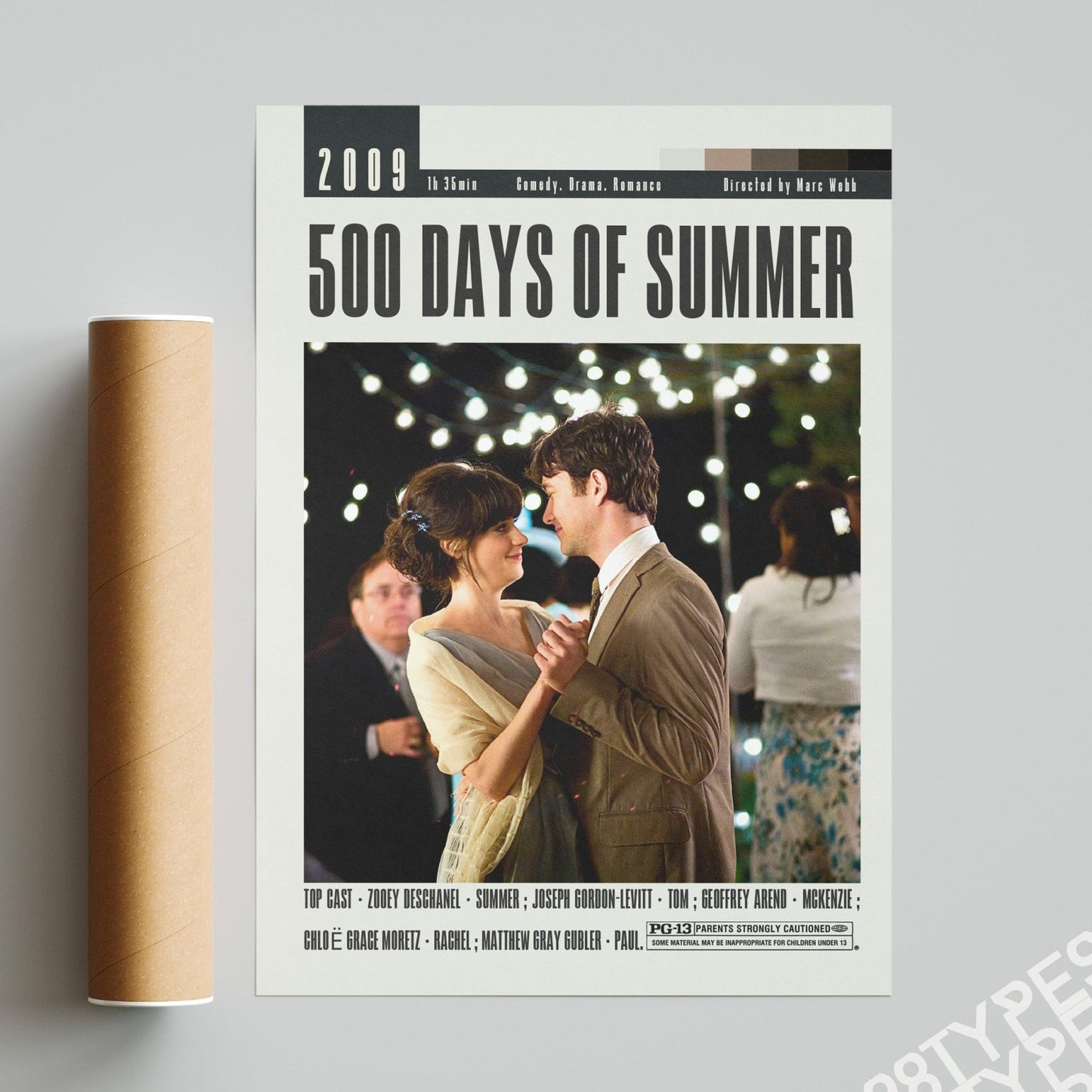 500 Days Of Summer poster | Marc Webb Movies - 98typesModern Minimal Movies