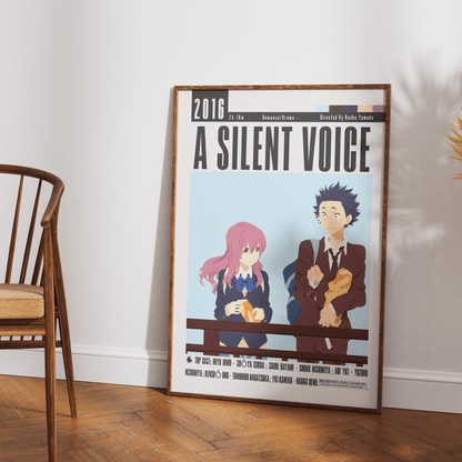 A Silent Voice Movie Poster - 98typesModern Minimal Movies