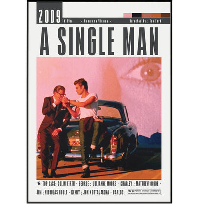 A Single Man Movie Poster - 98typesModern Minimal Movies