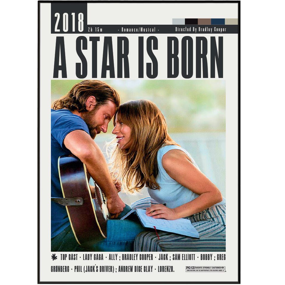 A Star Is Born Poster | Bradley Cooper Films - 98types