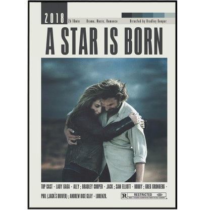 A Star Is Born Poster | Bradley Cooper Movies - 98typesModern Minimal Movies