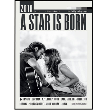 A Star Is Born Poster | Bradley Cooper Movies - 98types