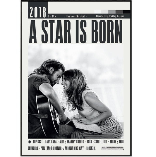 A Star Is Born Poster | Bradley Cooper Movies - 98types