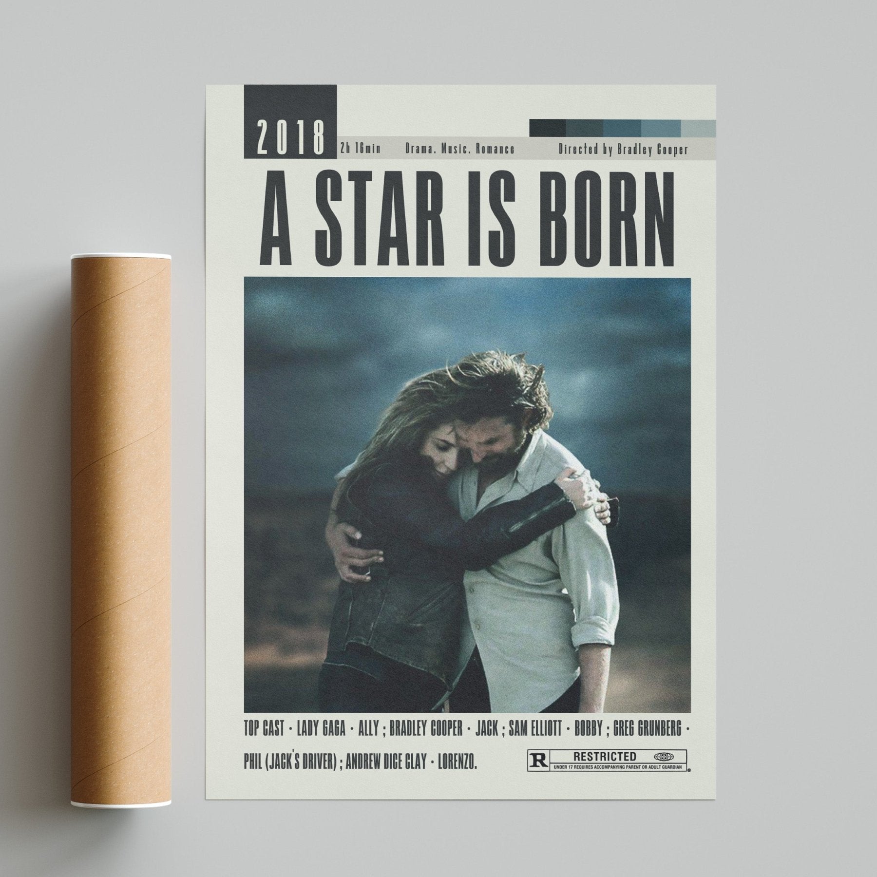 A Star Is Born Poster | Bradley Cooper Movies - 98typesModern Minimal Movies