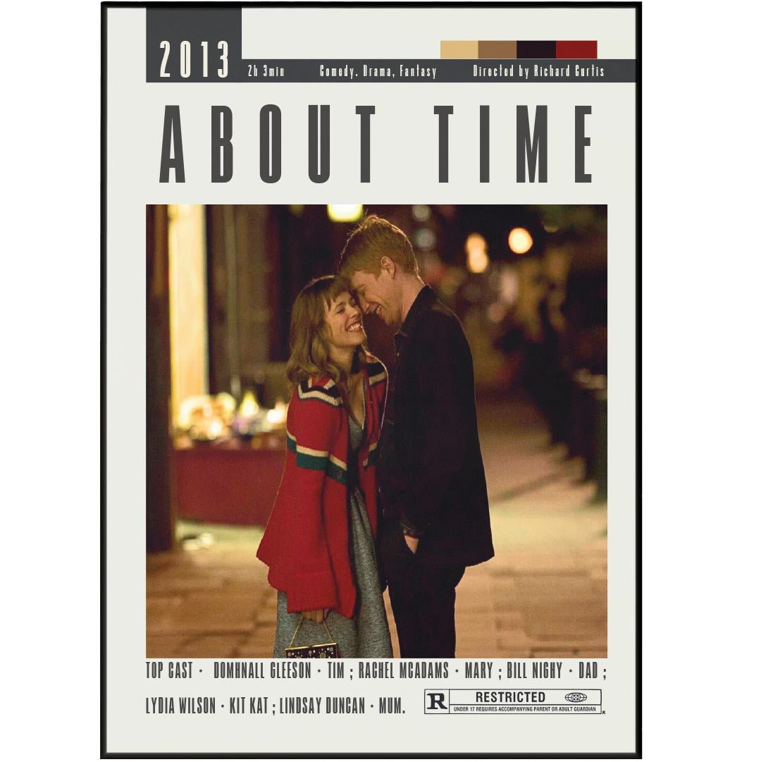 About Time Poster | Richard Curtis Movies - 98typesModern Minimal Movies