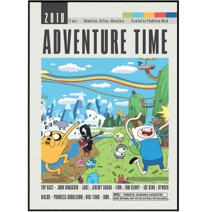 Adventure Time Poster | Pendleton Ward Movies - 98typesModern Minimal Movies