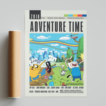 Adventure Time Poster | Pendleton Ward Movies - 98typesModern Minimal Movies