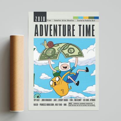 Adventure Time Poster | Pendleton Ward Movies - 98typesModern Minimal Movies