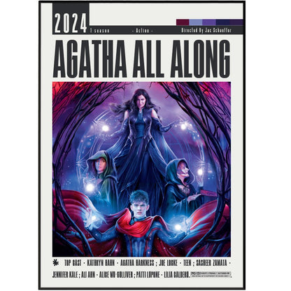 Agatha All Along (2024) Poster - 98typesModern Minimal Movies