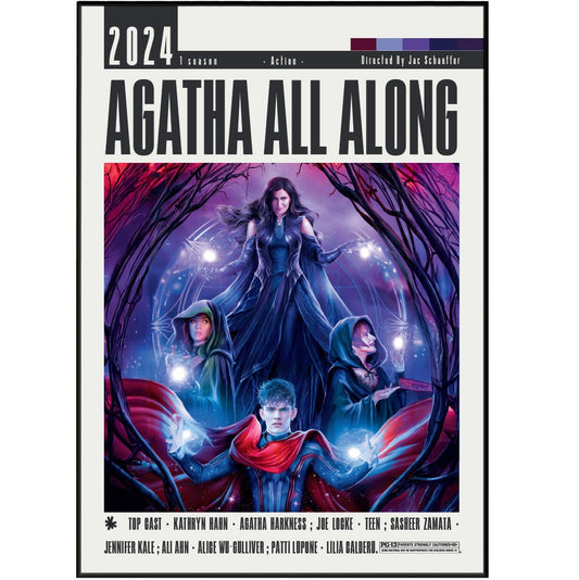Agatha All Along (2024) Poster - 98typesModern Minimal Movies