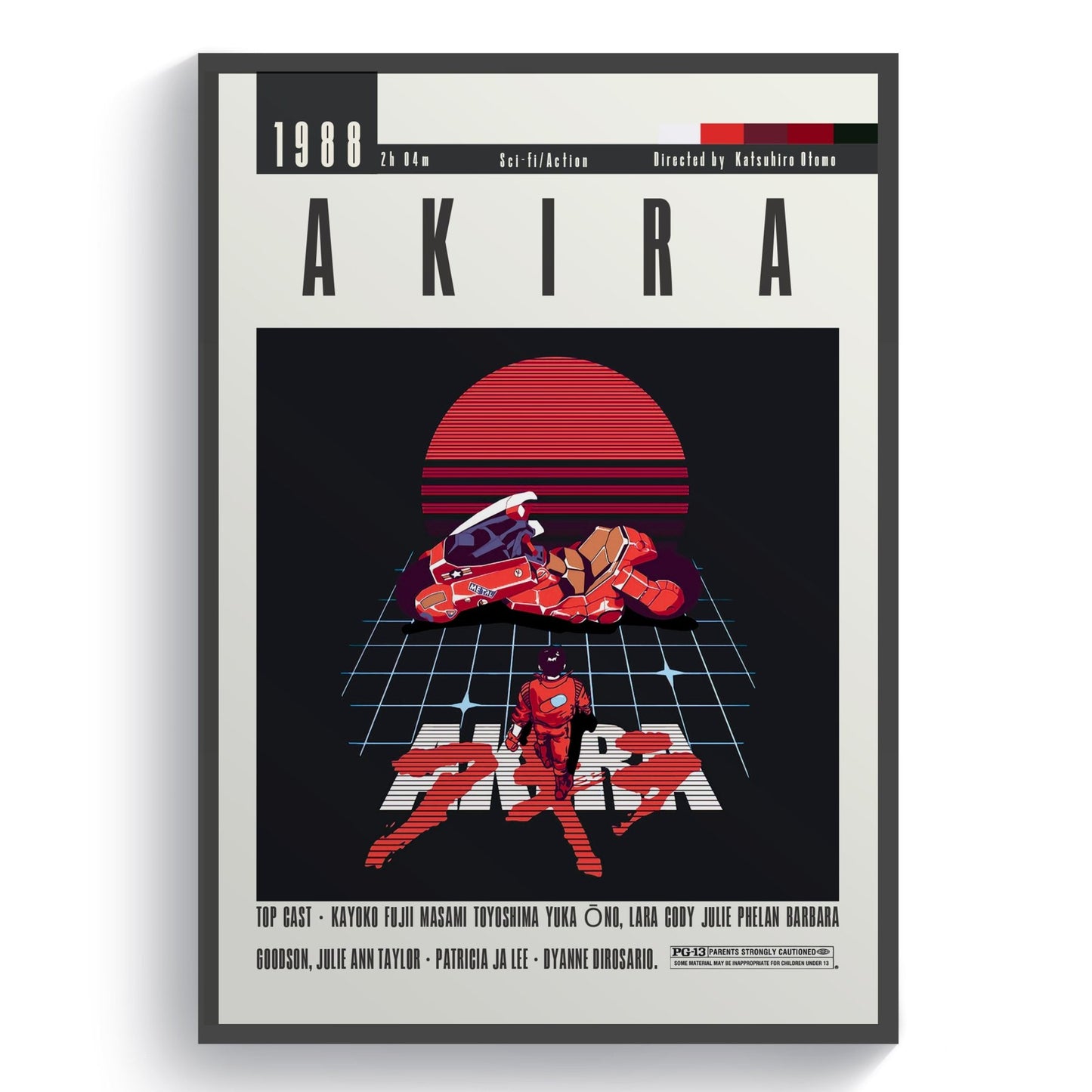 Akira Movie | Classic Anime Film Posters - 98typesModern Minimal Movies