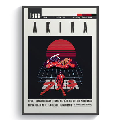 Akira Movie | Classic Anime Film Posters - 98typesModern Minimal Movies