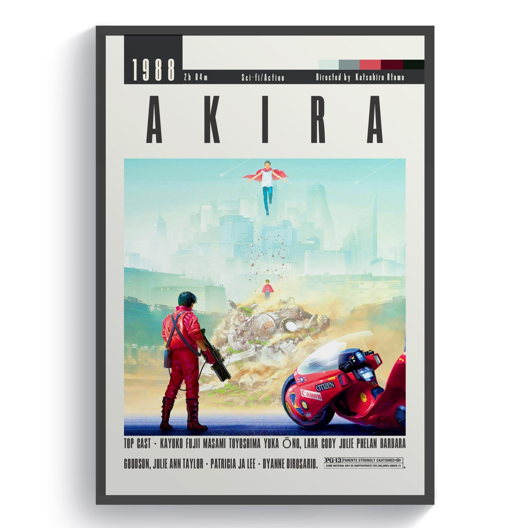 Akira Movie | Classic Anime Film Posters - 98typesModern Minimal Movies