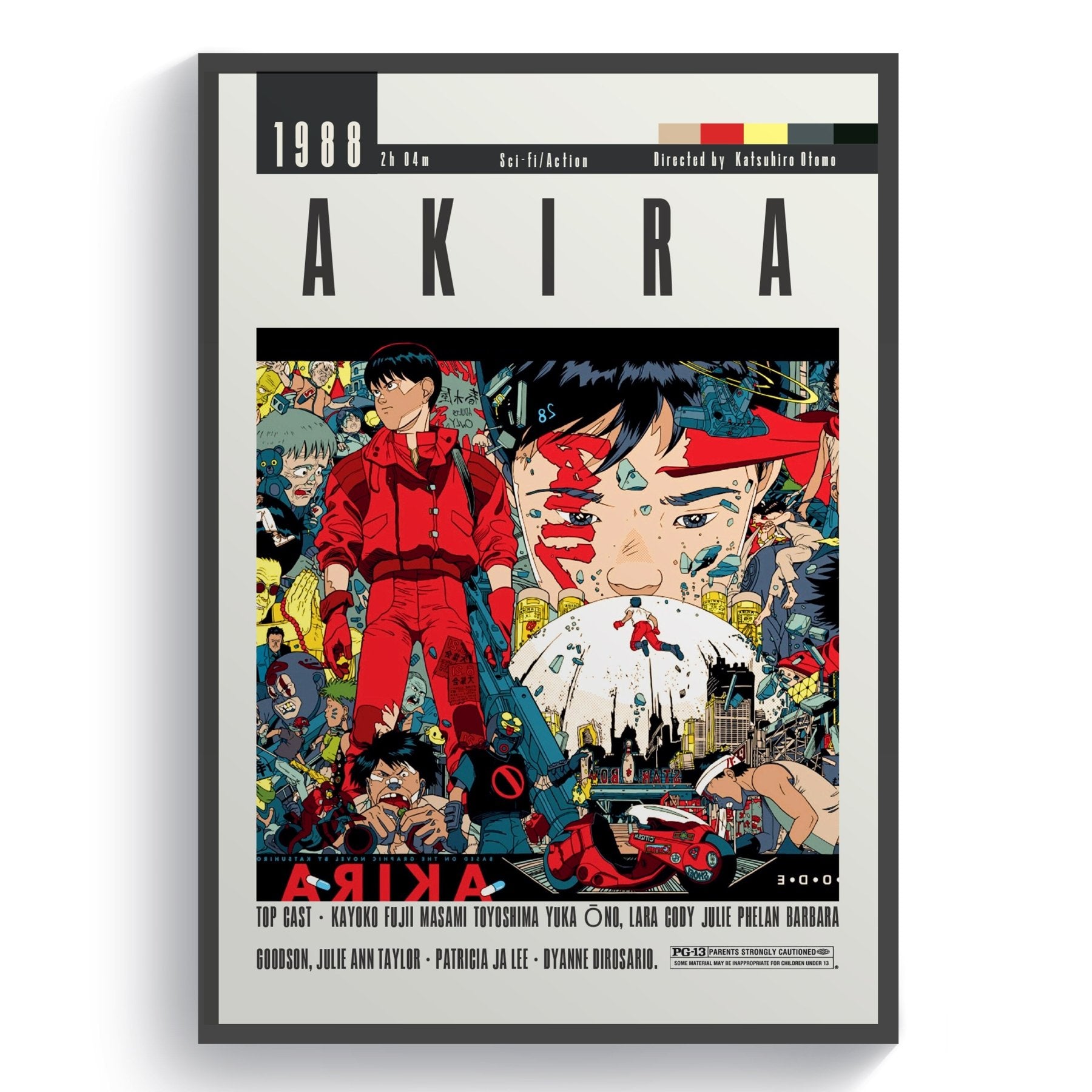 Akira Movie | Classic Anime Film Posters - 98typesModern Minimal Movies