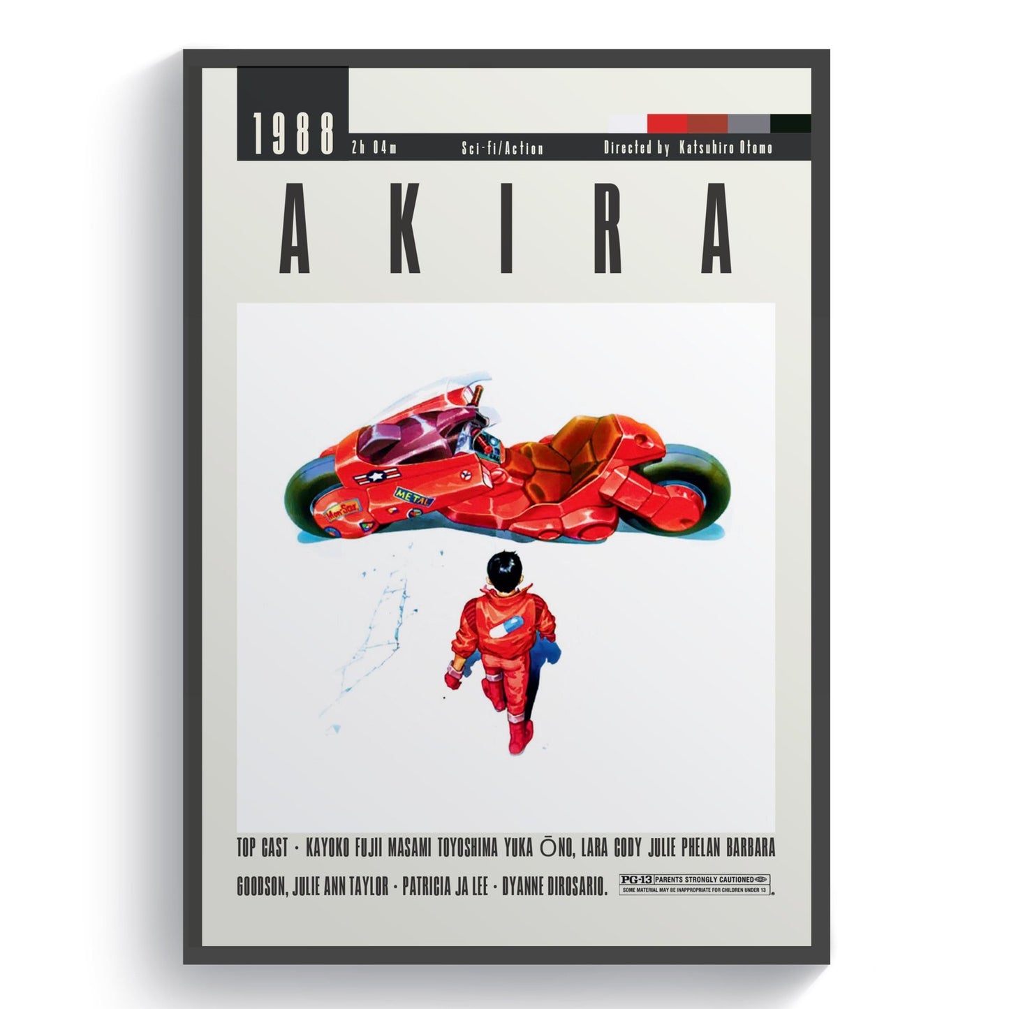 Akira Movie | Classic Anime Film Posters - 98typesModern Minimal Movies