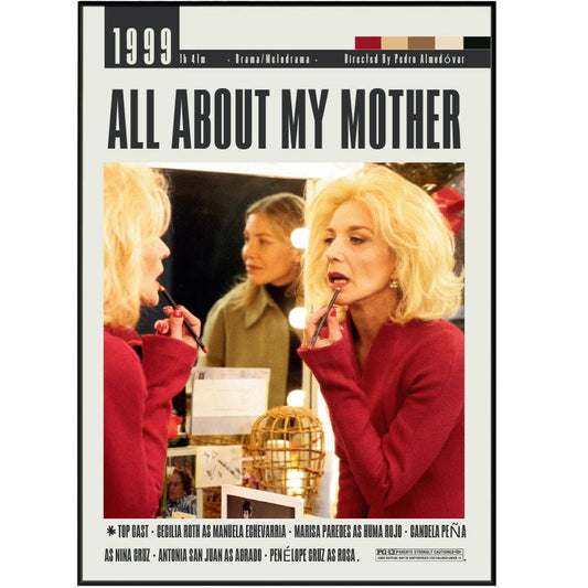 All About My Mother (1999) Movies Posters - 98typesModern Minimal Movies