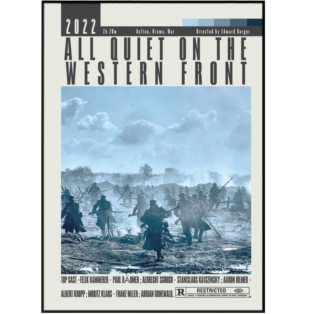 All Quiet on the Western Front Posters | Edward Berger Movies - 98typesModern Minimal Movies