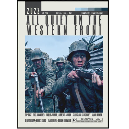 All Quiet on the Western Front Posters | Edward Berger Movies - 98typesModern Minimal Movies