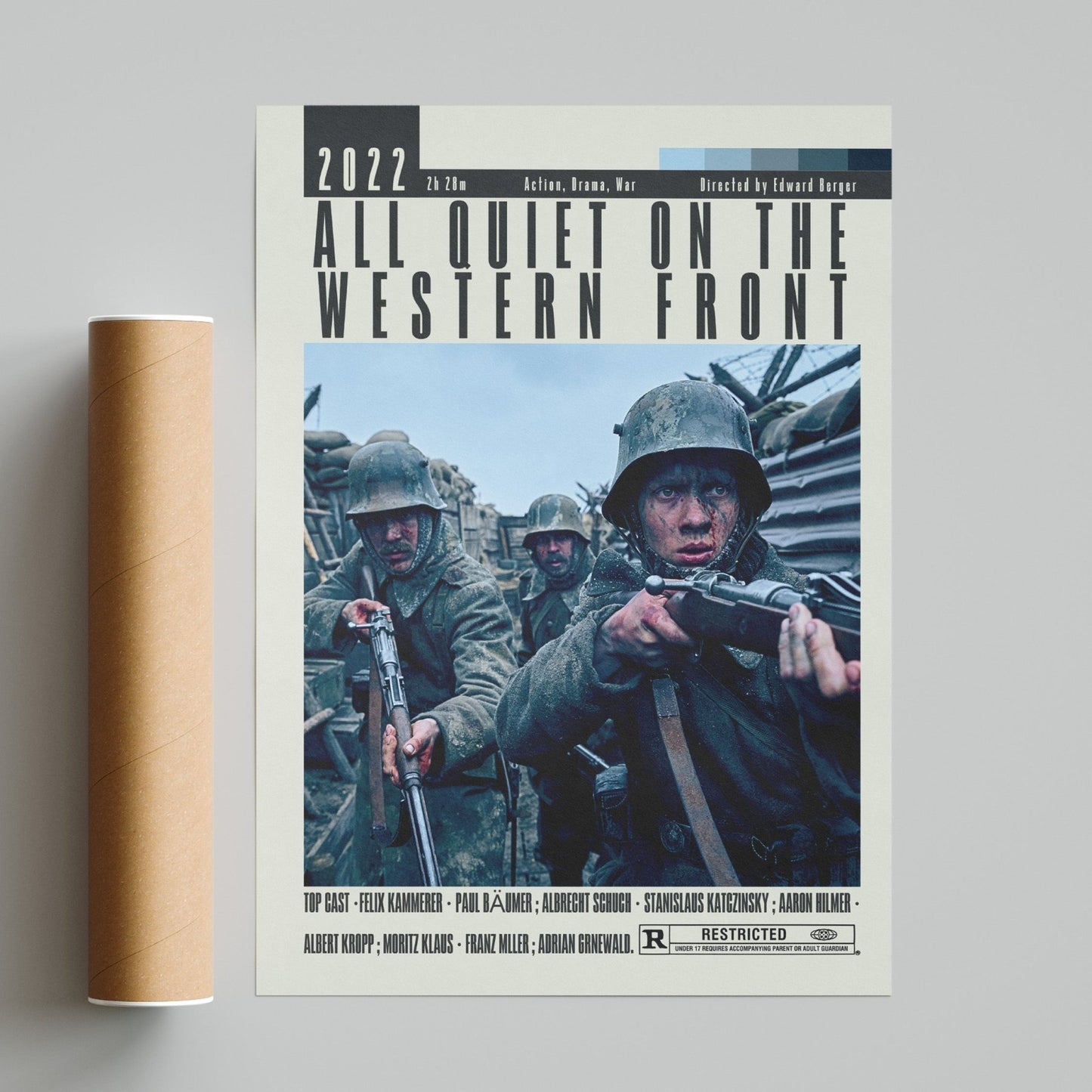 All Quiet on the Western Front Posters | Edward Berger Movies - 98typesModern Minimal Movies