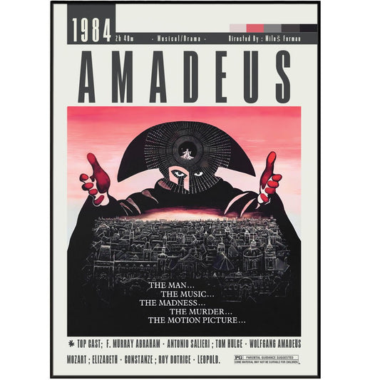 Amadeus Movie Poster - 98typesModern Minimal Movies