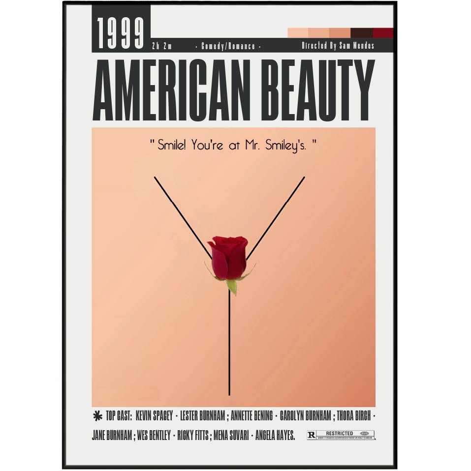 American Beauty Movie Posters - 98typesModern Minimal Movies