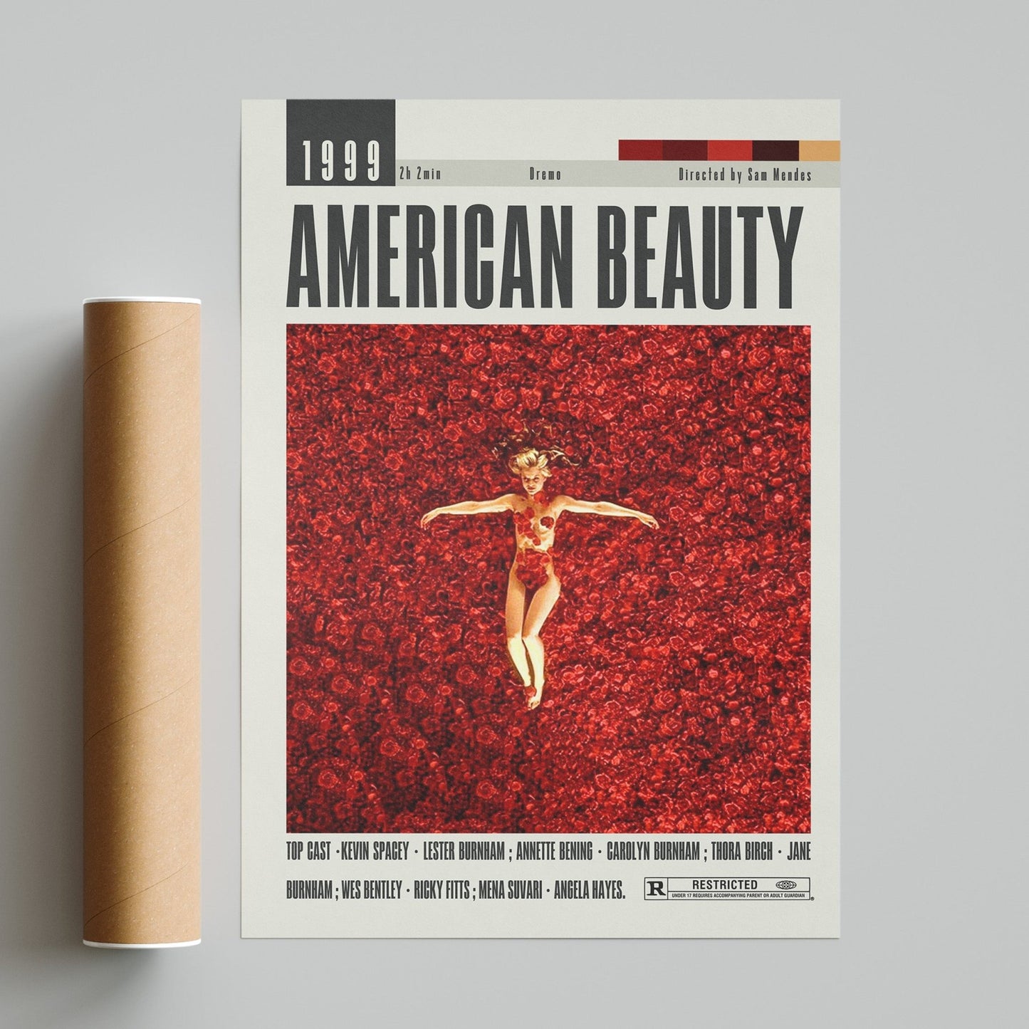 American Beauty Poster | Sam Mendes Movies - 98typesModern Minimal Movies