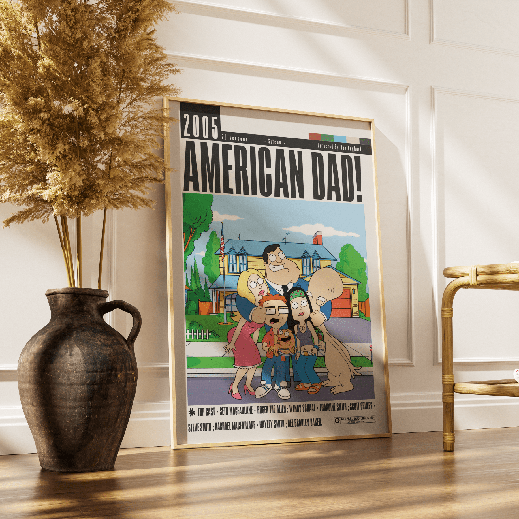 American Dad Poster - 98typesModern Minimal Movies