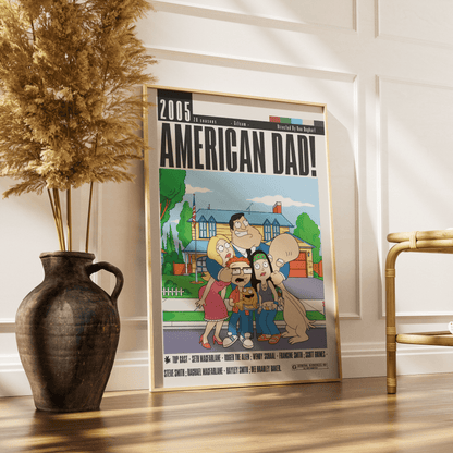 American Dad Poster - 98typesModern Minimal Movies