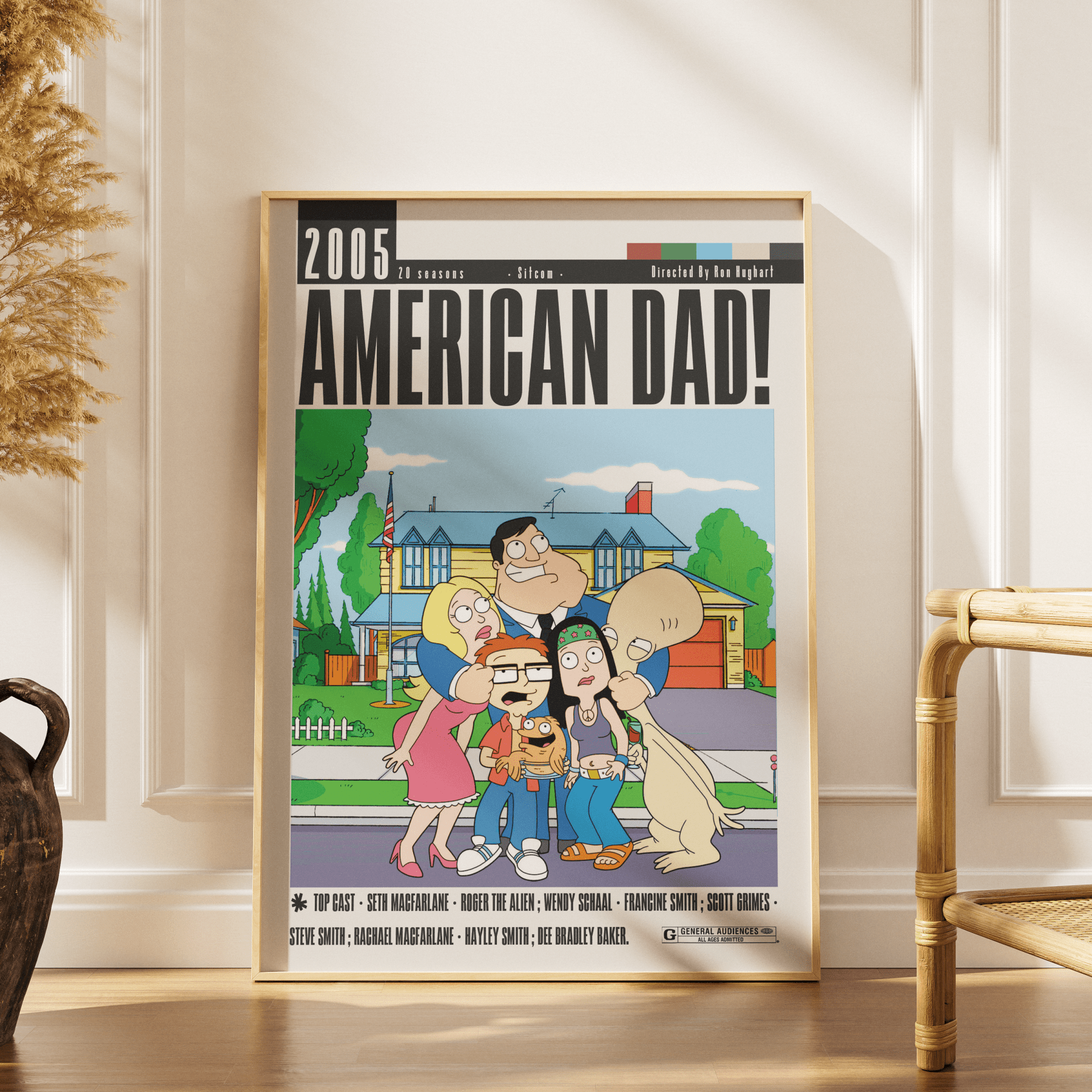 American Dad Poster - 98typesModern Minimal Movies