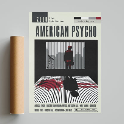 American Psycho Poster | Mary Harron Movies - 98typesModern Minimal Movies